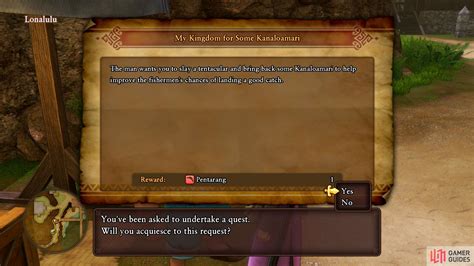 Quest: My Kingdom for Some Kanaloamari .